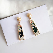 Load image into Gallery viewer, Moon & Cloud Drop Earrings