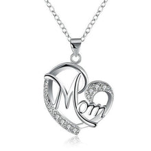 Load image into Gallery viewer, 'Mom' Heart Pendant Necklace