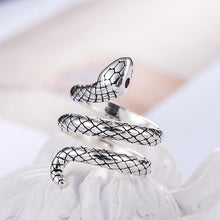 Load image into Gallery viewer, Sterling Silver Serpent Ring