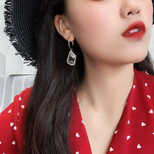 Load image into Gallery viewer, Gold & Crystal Drop Earrings