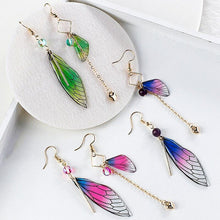 Load image into Gallery viewer, Fairy Wing Tassel Earrings
