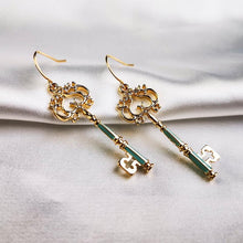Load image into Gallery viewer, Golden Key Statement Earrings