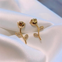 Load image into Gallery viewer, Golden Rose Earrings