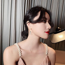 Load image into Gallery viewer, Crystal Cat & Fish Bone Earrings