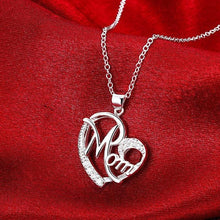 Load image into Gallery viewer, 'Mom' Heart Pendant Necklace
