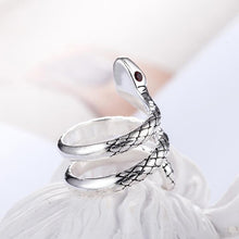 Load image into Gallery viewer, Sterling Silver Serpent Ring