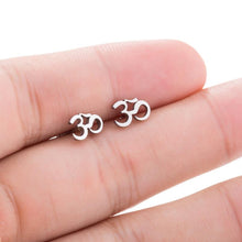 Load image into Gallery viewer, Om Symbol Earrings