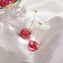 Load image into Gallery viewer, Celia Pink Cherry Earrings