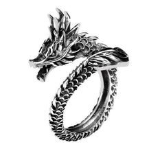 Load image into Gallery viewer, Dragon Sterling Silver Ring
