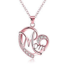 Load image into Gallery viewer, 'Mom' Heart Pendant Necklace