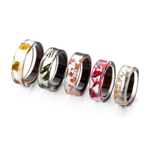 Load image into Gallery viewer, Wild Flower Wood Ring