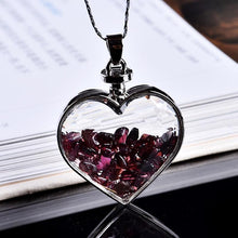 Load image into Gallery viewer, Natural Crystal Heart Necklace