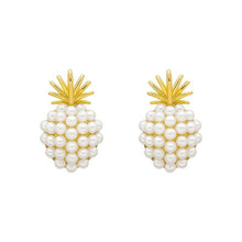 Load image into Gallery viewer, Pineapple Pearl Earrings