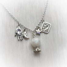 Load image into Gallery viewer, Moonstone Tarot Card Necklace