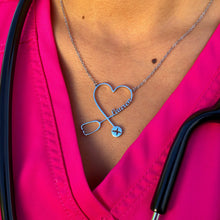 Load image into Gallery viewer, Personalized Stethoscope Necklace