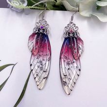 Load image into Gallery viewer, Fairy Wing Statement Earrings