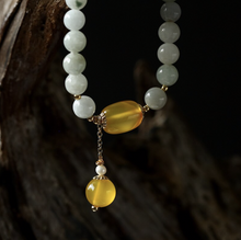 Load image into Gallery viewer, Natural Jade Stone & Agate Pearl Bracelet