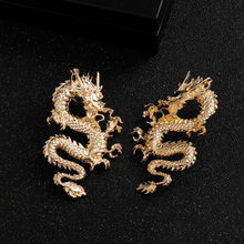 Load image into Gallery viewer, Fierce Dragon Statement Earrings