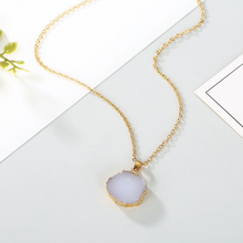 Load image into Gallery viewer, Resin Moonstone Pendant Necklace