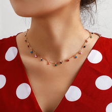 Load image into Gallery viewer, Rainbow Pendant Choker Necklace