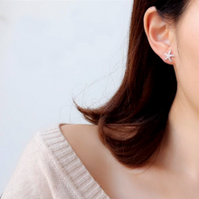Load image into Gallery viewer, Crystal Starfish Earrings