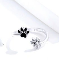 Load image into Gallery viewer, Furry Friend 925 Sterling Silver Ring