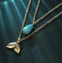 Load image into Gallery viewer, Multi-Layered Mermaid Tail Necklace