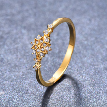 Load image into Gallery viewer, 925 Sterling Silver Snowflake Ring
