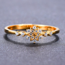 Load image into Gallery viewer, 925 Sterling Silver Snowflake Ring