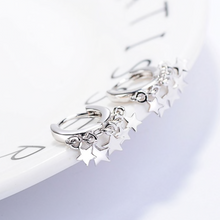 Load image into Gallery viewer, Wishing Star Hoop Earrings