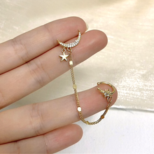 Load image into Gallery viewer, Moon & Star Crystal Cuff