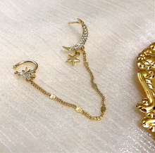 Load image into Gallery viewer, Moon & Star Crystal Cuff