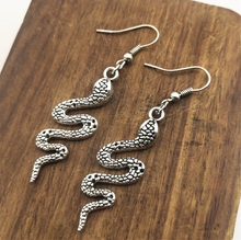 Load image into Gallery viewer, Slithering Snake Earrings