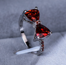 Load image into Gallery viewer, Forget Me Not Bow Ring