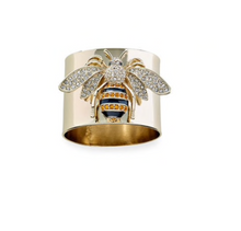 Load image into Gallery viewer, Crystal Bee Statement Ring