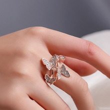 Load image into Gallery viewer, Luxury Crystal Butterfly Ring