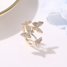 Load image into Gallery viewer, Luxury Crystal Butterfly Ring