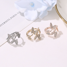 Load image into Gallery viewer, Luxury Crystal Butterfly Ring