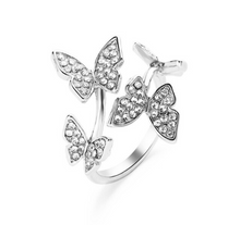 Load image into Gallery viewer, Luxury Crystal Butterfly Ring