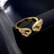 Load image into Gallery viewer, Angel Wing Crystal Ring