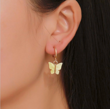 Load image into Gallery viewer, Butterfly Charm Earrings