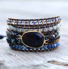 Load image into Gallery viewer, Black Onyx Healing Wrap Bracelet