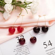 Load image into Gallery viewer, Celia Rouge Cherry Earrings