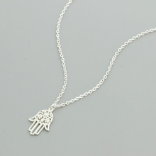 Load image into Gallery viewer, Hamsa Hand Amulet Necklace
