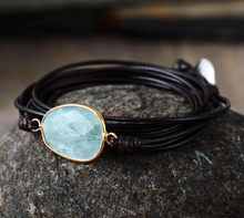 Load image into Gallery viewer, Labradorite Stone Wrap Bracelet
