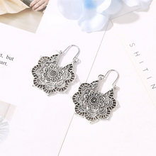 Load image into Gallery viewer, Lotus Mandala Earrings