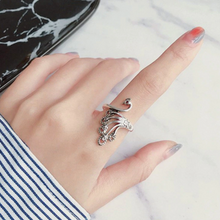 Load image into Gallery viewer, Silver Peacock Charm Ring