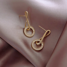 Load image into Gallery viewer, Crystal Music Drop Earrings