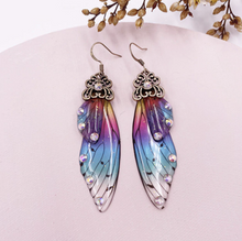 Load image into Gallery viewer, Fairy Wing Statement Earrings