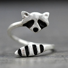 Load image into Gallery viewer, Raccoon 925 Sterling Silver Ring
